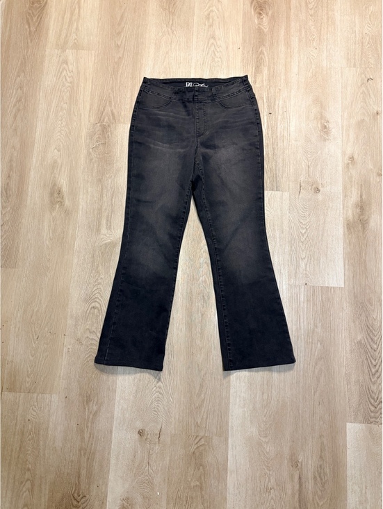 Denim - DG2 Black Denim High Rise Flare Jeans Women’s Size 10 Faded Grunge 70s Inspired